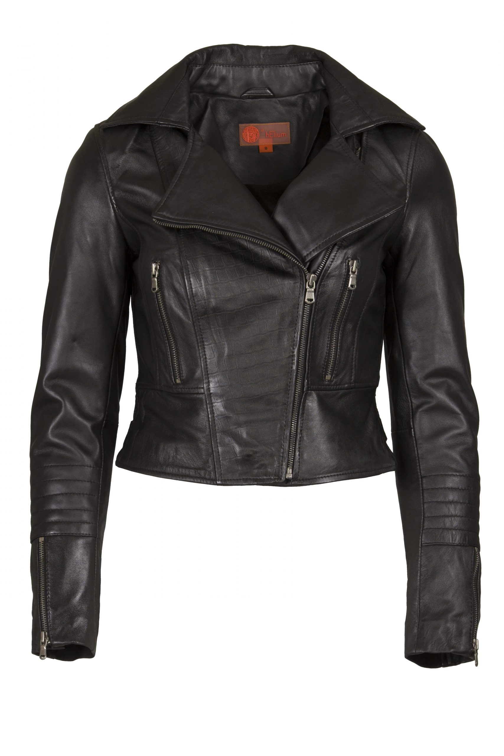 Women Real Leather Lamb Nappa Biker Jacket Black – Helium Leather