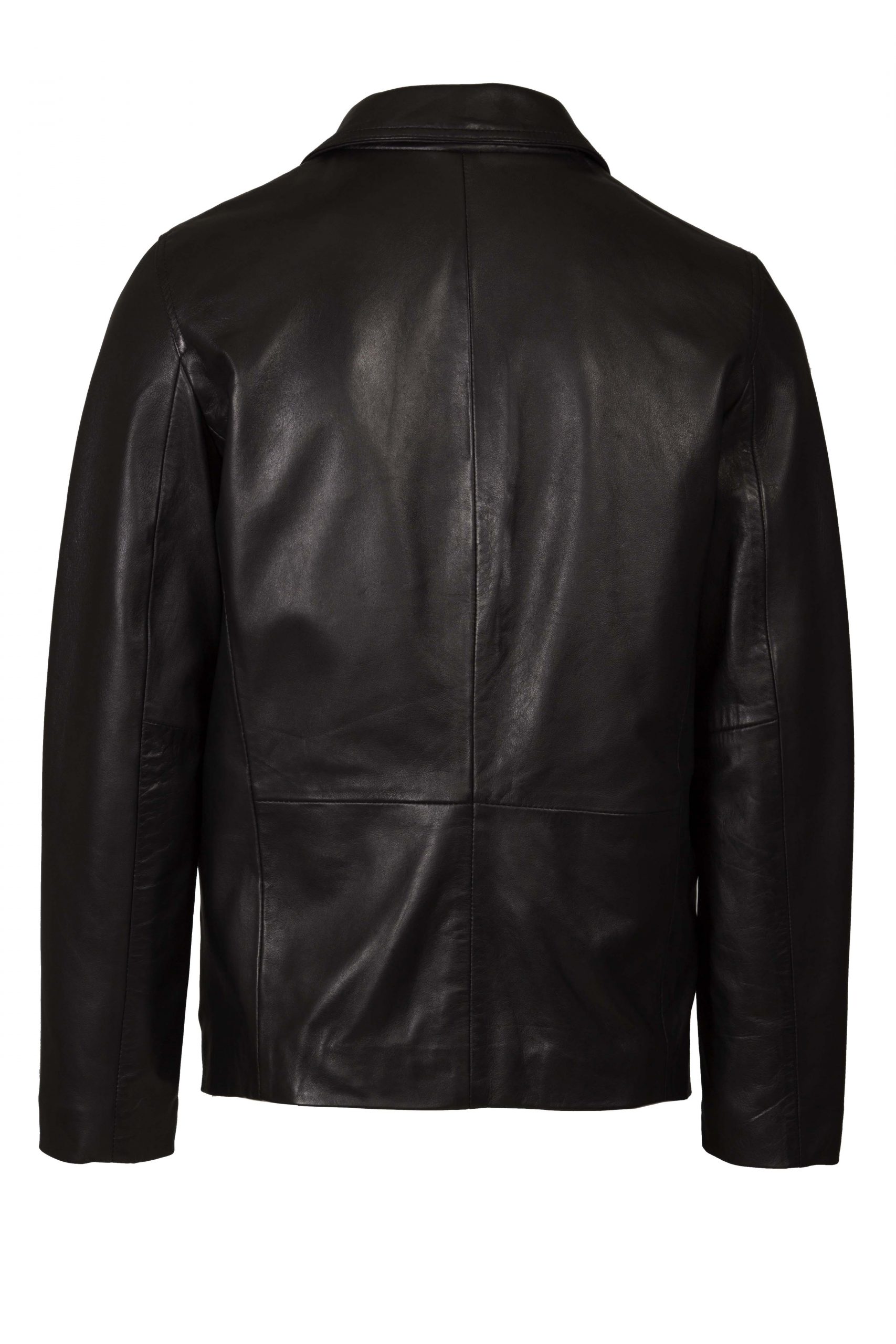 Men Real Leather Lamb Nappa Blazer Jacket Black – Helium Leather