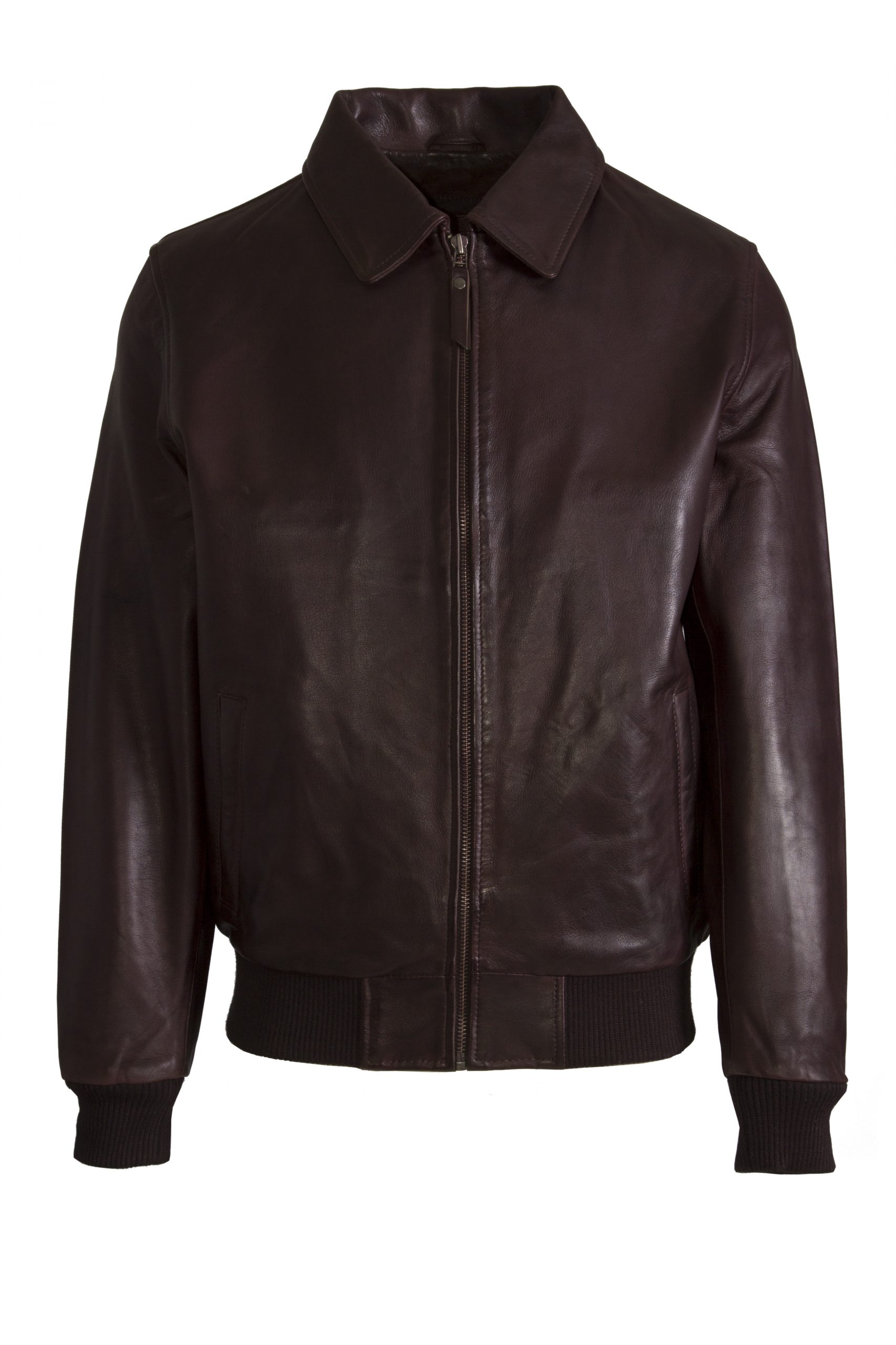 Men Real Leather Lamb Nappa Jacket Brown - Helium Leather