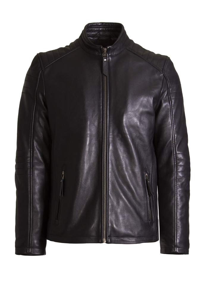 Men Real Leather Lamb Nappa Jacket Black – Helium Leather