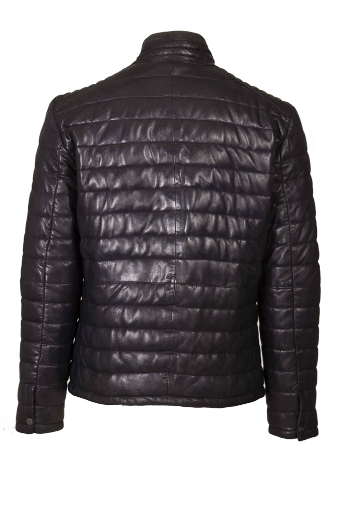 Men Real Leather Lamb Nappa Quilted Jacket Old Navy - Helium Leather